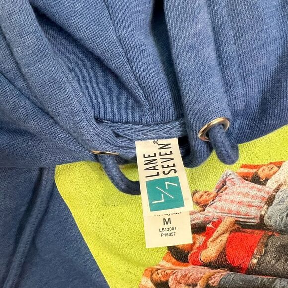 LANE SEVEN The Middle Blue Hoodie Size Medium - Picture 5 of 5